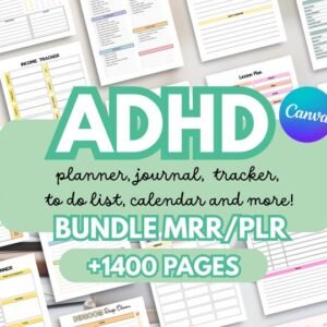 9000+ PLR Canva Templates DFY Printable Planners, Journals & Trackers | Editable MRR